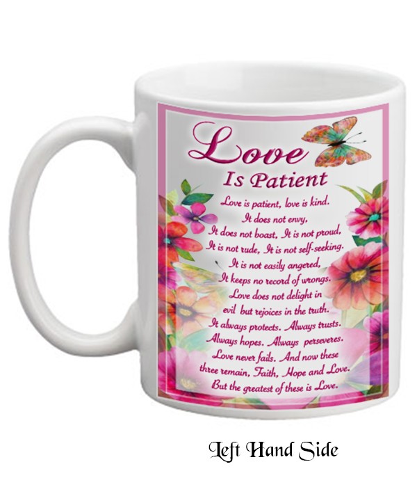 Love Is Patient Personalised Mug
