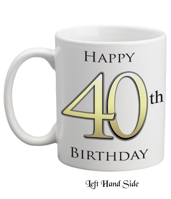 40th Birthday Delight Personalised Mug