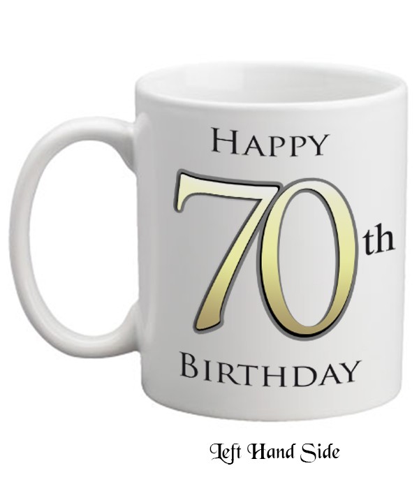 70th Birthday Delight Personalised Mug