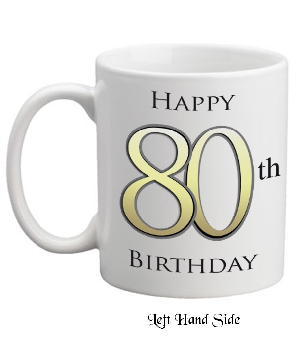 80th Birthday Delight Personalised Mug