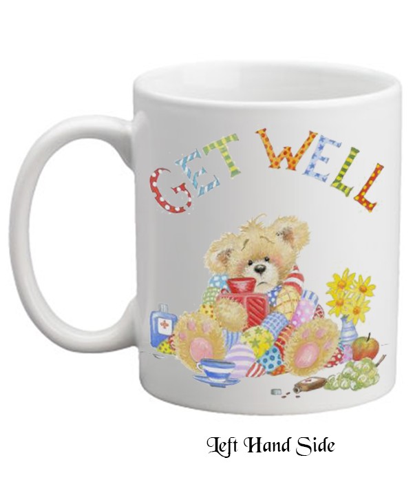 Get Well Soon Hotwater & Quilt Personalised Mug