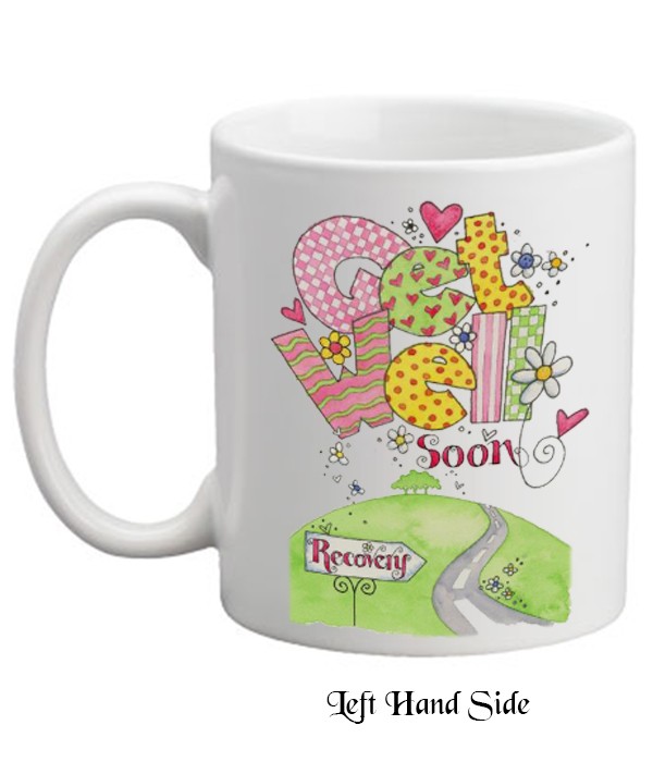 Get Well Soon Road to Recovery Personalised Mug