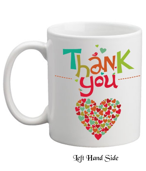 Thank You Hearts Personalised Mug