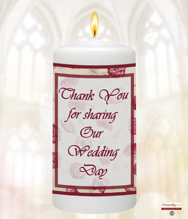 Red Flower Frame Favour