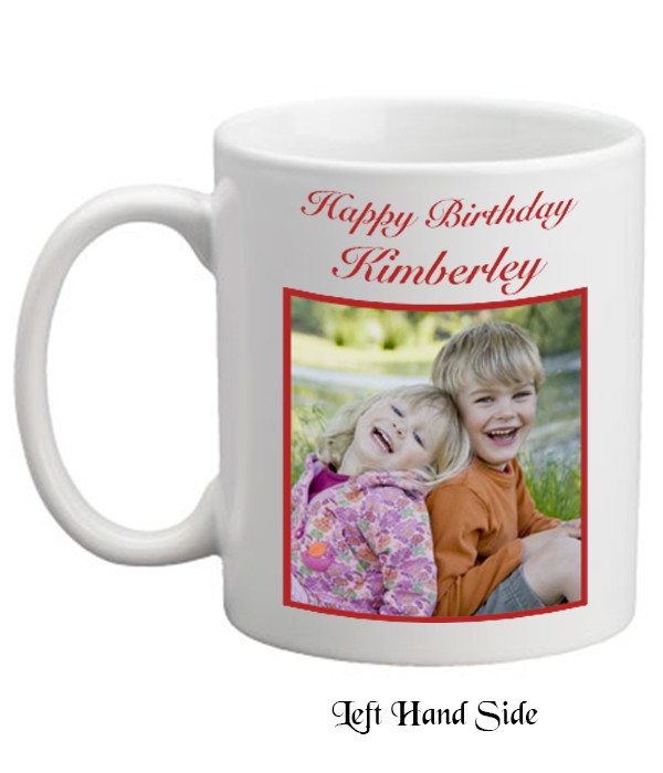 Happy Birthday Photo Personalised Mug