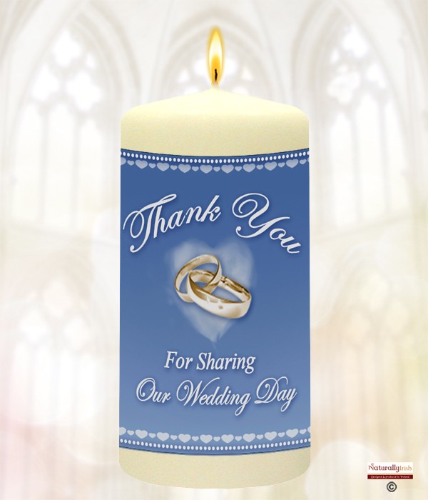 Cloud Hear & Gold Rings Wedding Favour