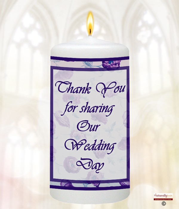 Purple Flower Wedding Favour