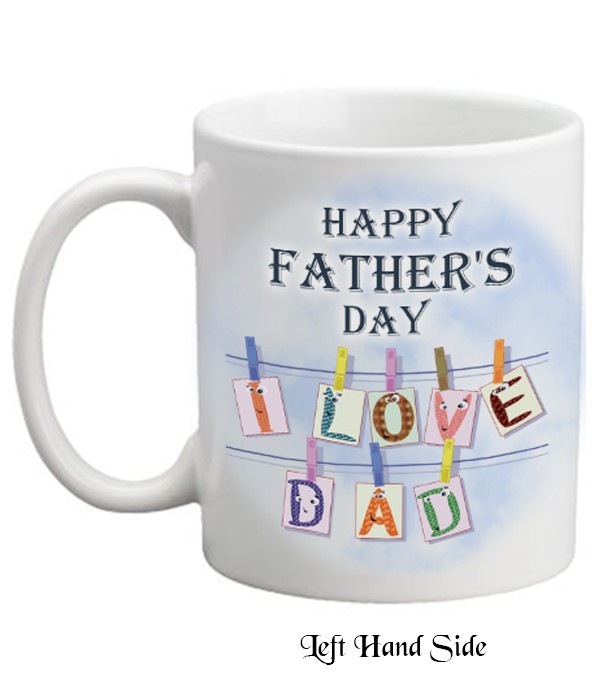 Fathers Day - Love Dad Clothes Line Mug