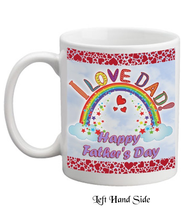 Fathers Day - Rainbow & Hands Mug