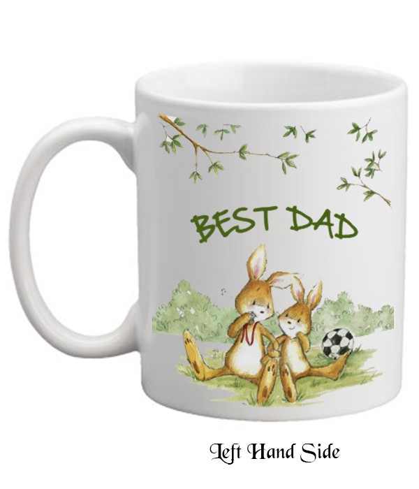 Fathers Day - Football Bunnies Mug