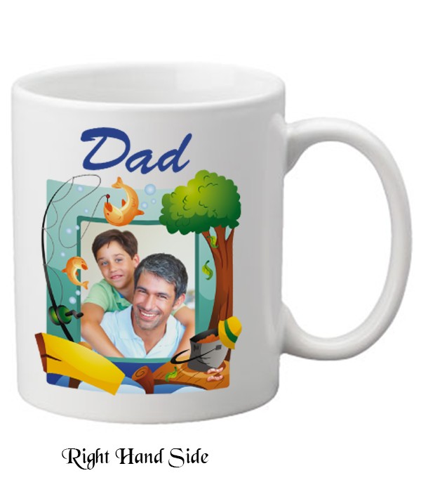 Fathers Day - Fish Tree & Photo Mug