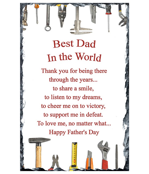 Best Dad Slate