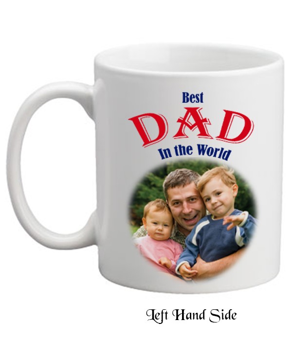 Fathers Day - Chequered Flags and Photo Mug
