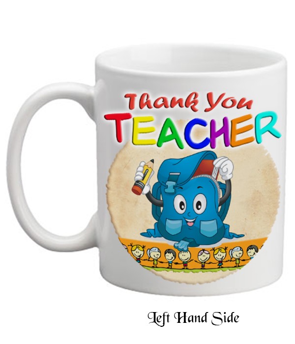 Thank You Teacher - Blue Packback Mug