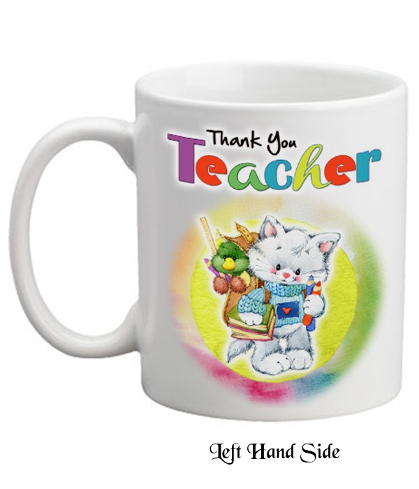 Thank You Teacher - Kitten & Duck Mug