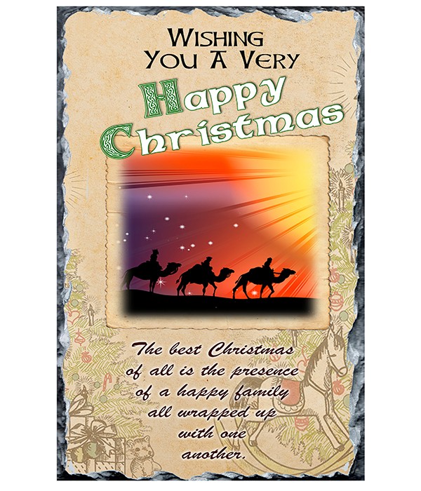 Nativity - Three Kings Green Slate