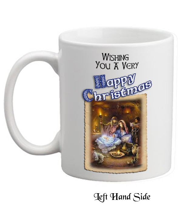 Nativity - Holy Family Blue Mug