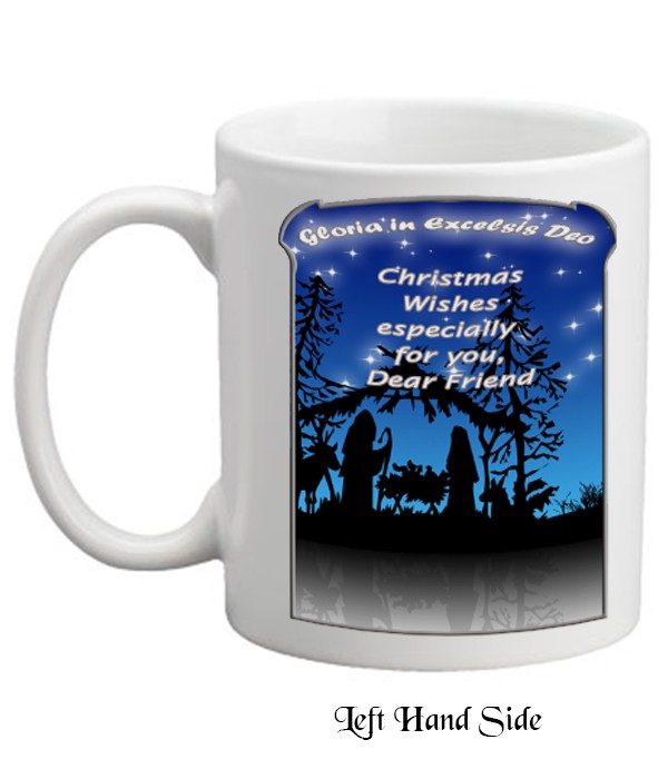 Nativity Scene - Manger Silhouette - Mug