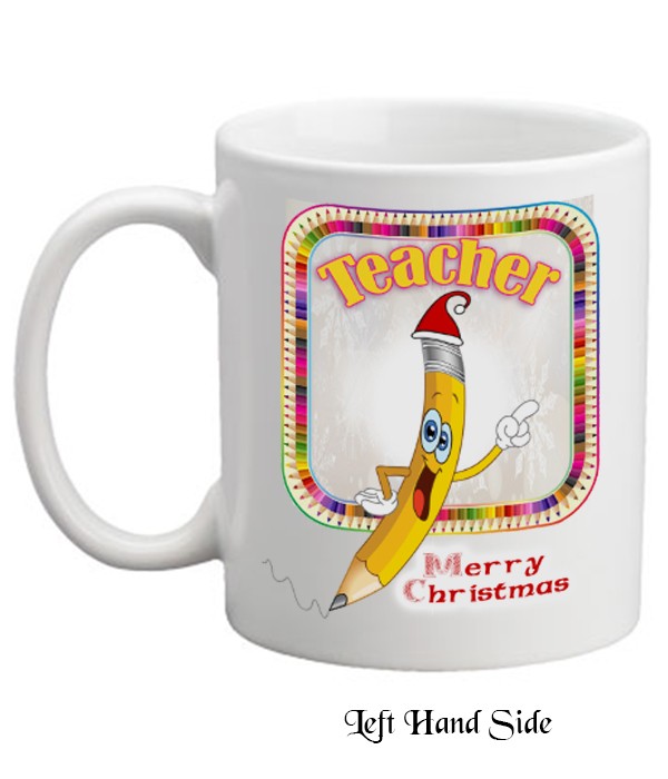 Christmas Teacher Pencil Mug