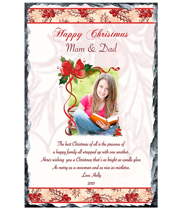 Holly & Bow Photo Slate