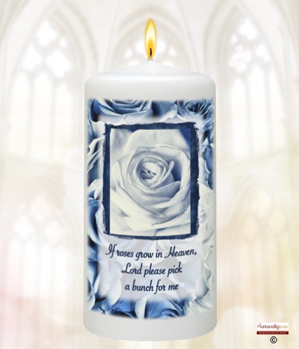 Blue Rose Remembrance Favour (Ivory/White)
