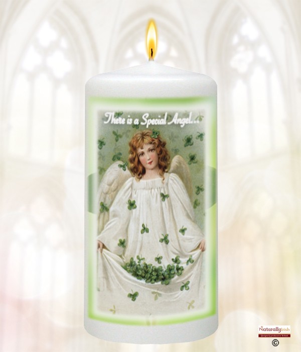 Shamrock Angel Remembrance Favour (Ivory/White)