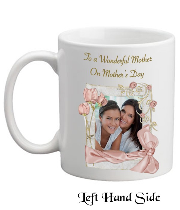 Mother's Day Pink Bow & Photo Mug