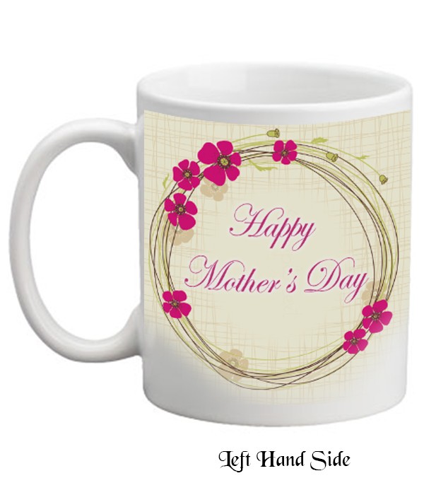 Mother's Day Wine & Pink Roses Mug