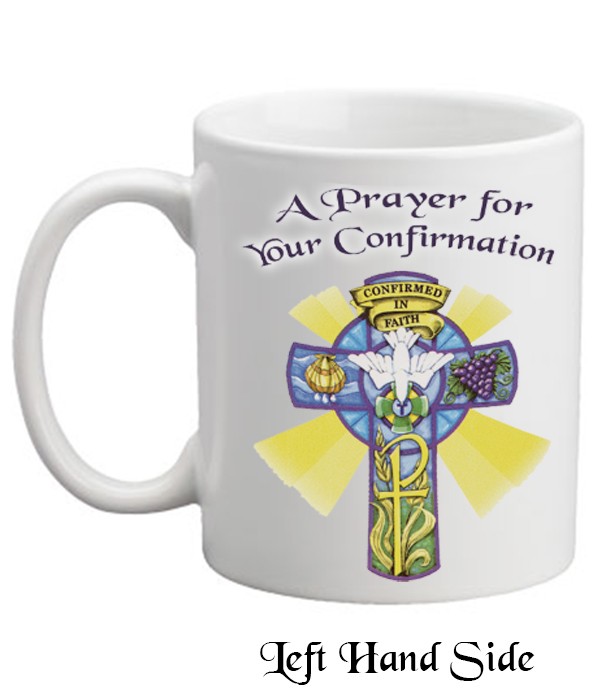 Confirmation Dove & Purple Cross Mug