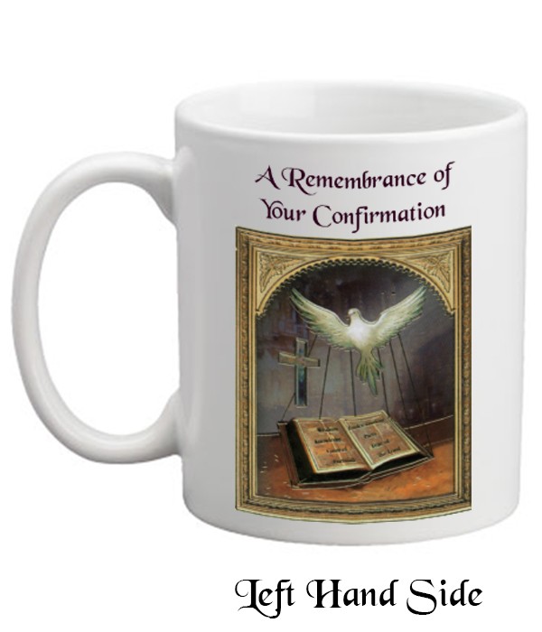 Confirmation Dove and Bible Mug