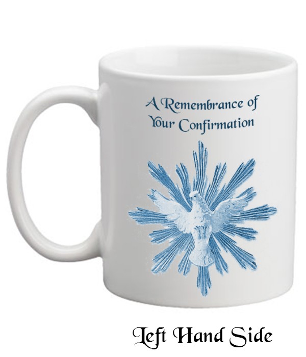 Confirmation Open Dove Blue Mug