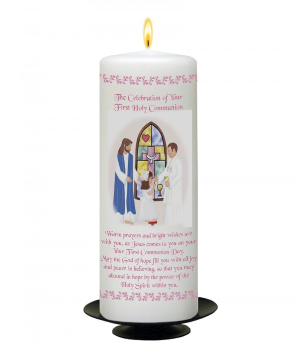 Modern Girl Communion Candle