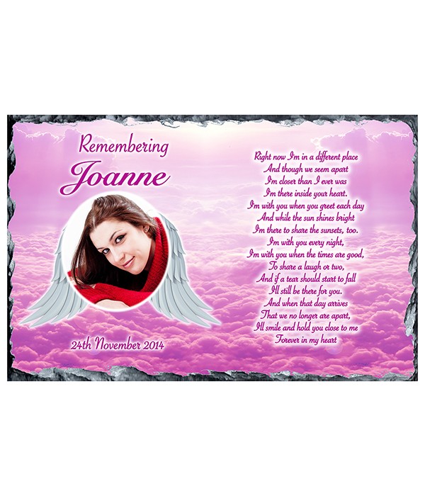 Clouds & Wings Remembrance Slate