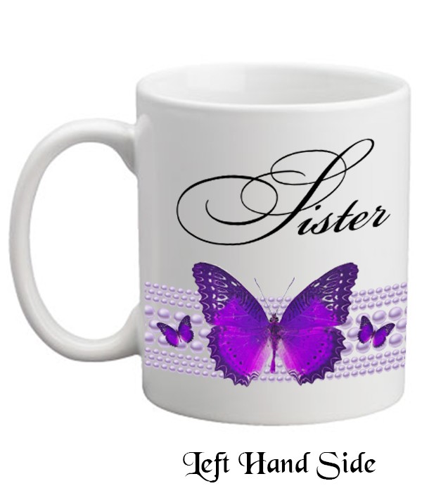 Sister &  Butterfly Pearls Mug