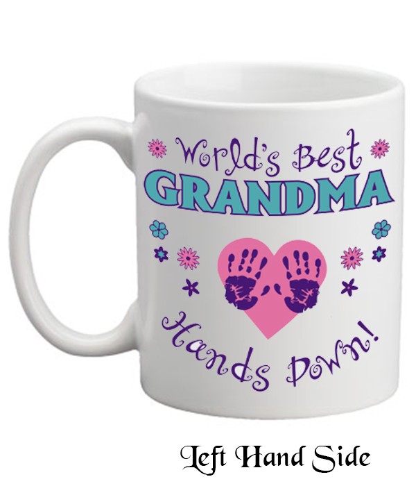 Heart & Handprints Grandma Mug