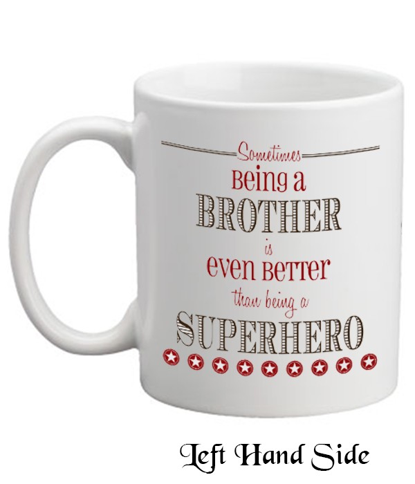 Red Star Superhero Brother Mug