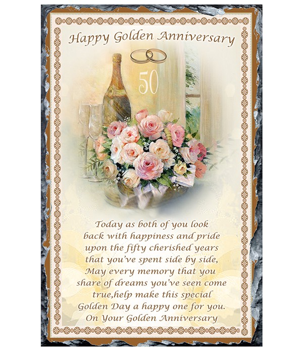 Anniversary Golden Bouquet Slate