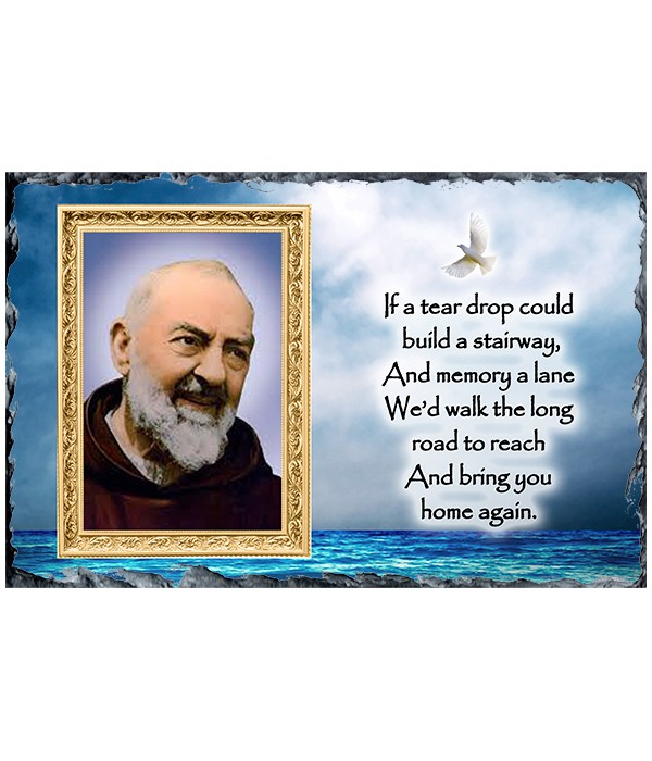 Pio & Waves and Remembrance Verse Large Slate