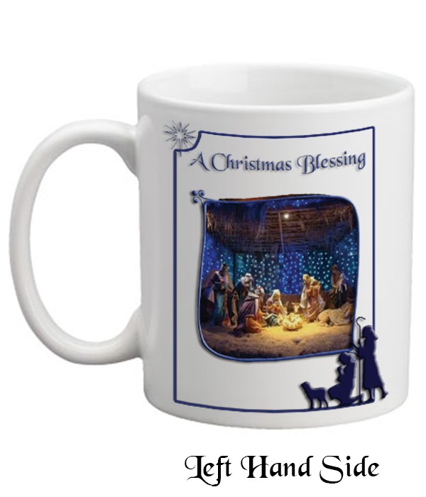 Nativity & Shepherds Blue Slate