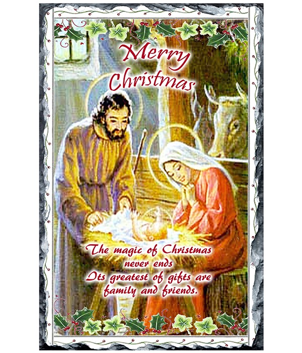 Nativity & Christmas Magic Slate
