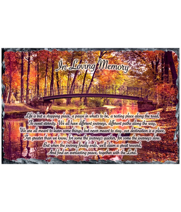 Remembrance Memory Bridge Slate