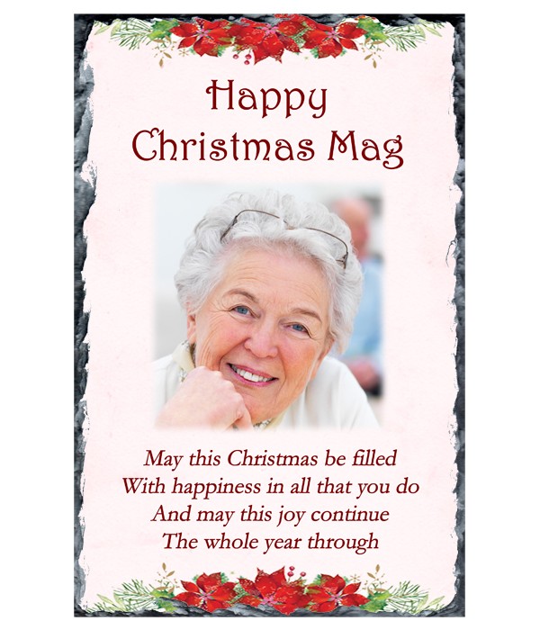 Christmas Globe Photo Slate
