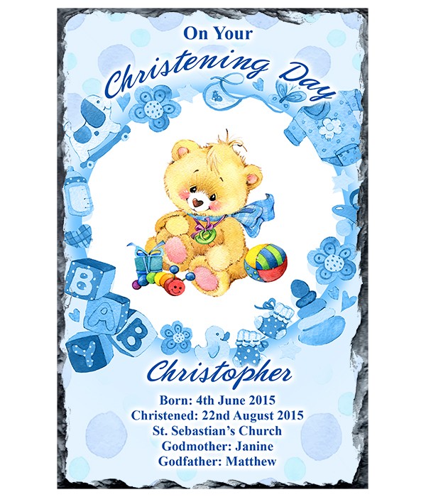 Teddy & Toy Border Slate