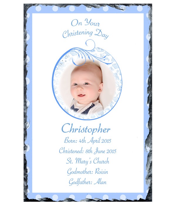 Teddy & Bubbles Photo Slate