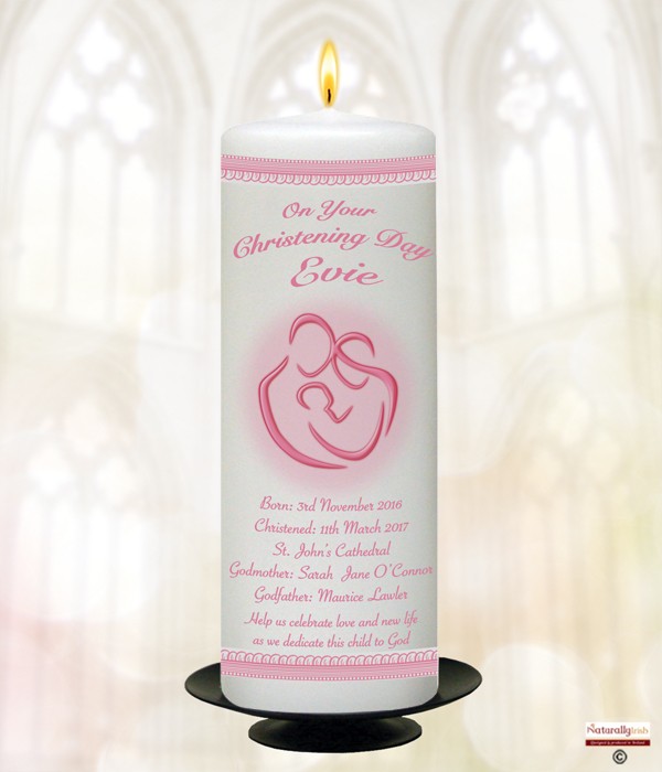Family Complete Lace Pink  Candle