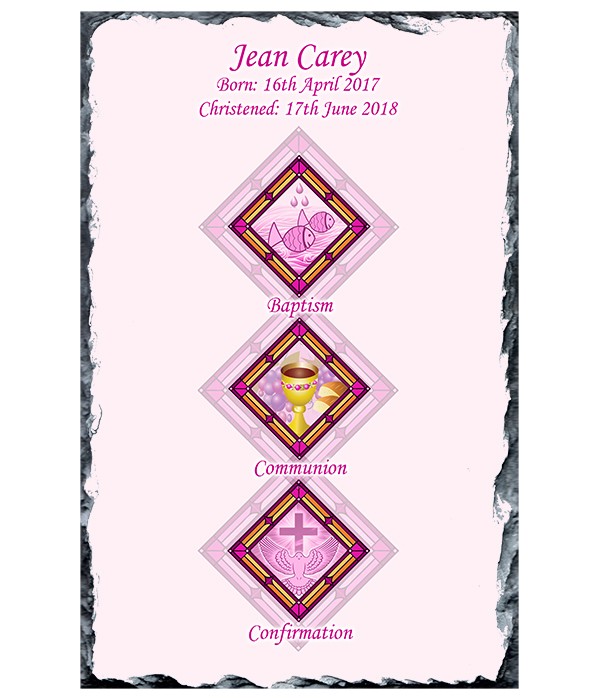Triangular BCC Pink Slate