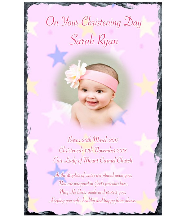 Stars & Hearts & Photo Pink Slate