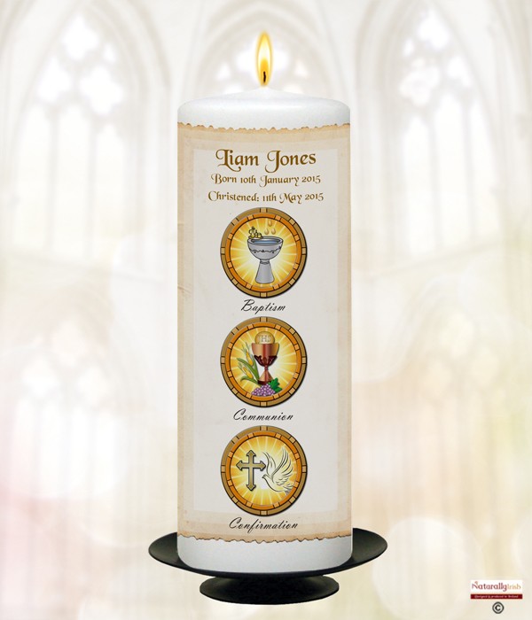 Gold Parchment BCC  Candle