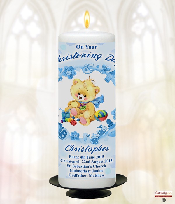 Teddy & Toy Border Candle