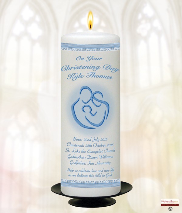 Family Complete Lace Blue  Candle